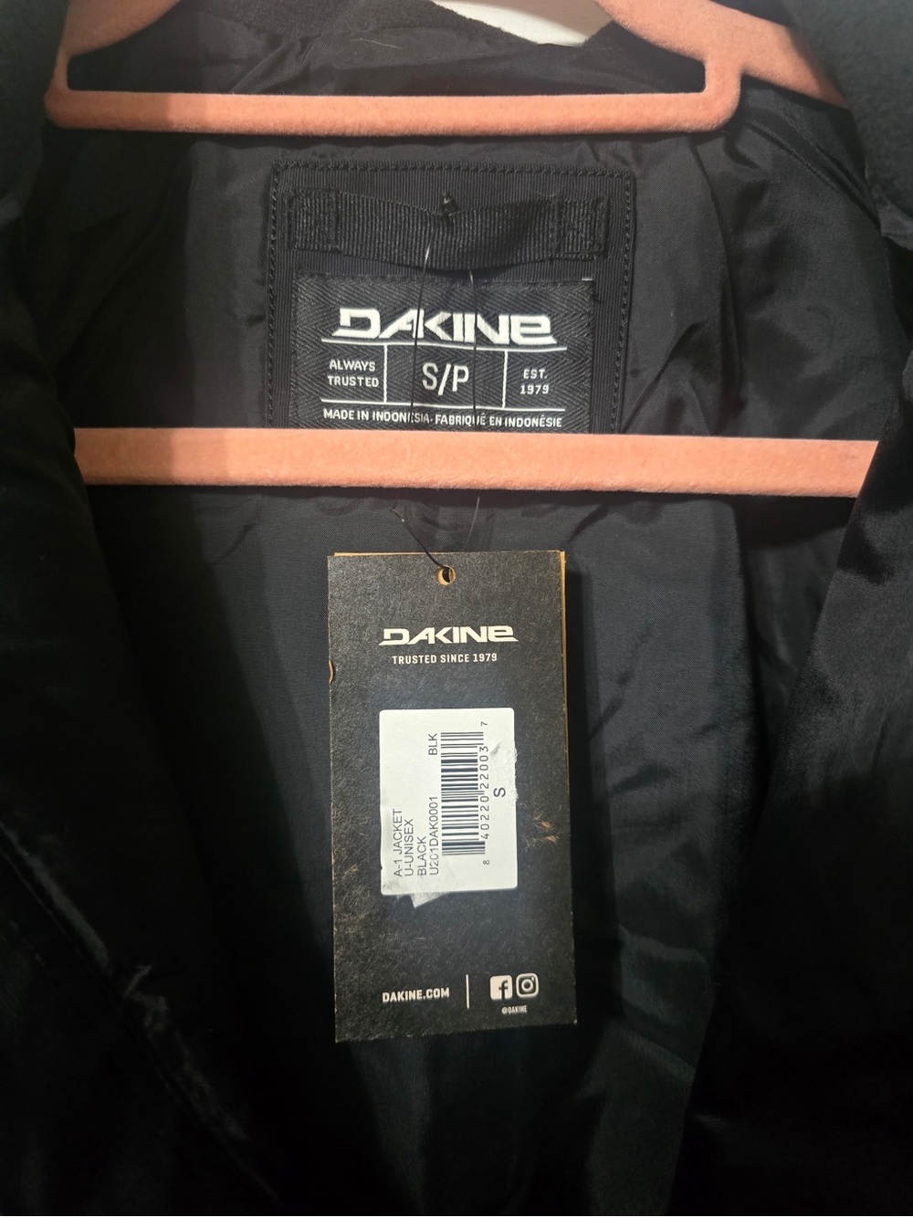 Dakine Jacket Mens/Women’s Small Black A-1 10K Waterproof Ski Snowboard Coat NWT - Picture 3 of 7